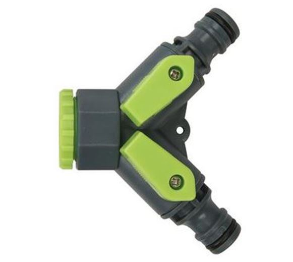 Connettore rubinetto a 2 vie