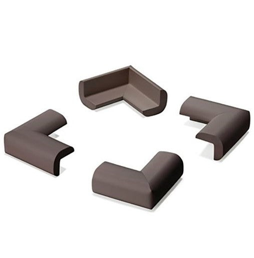 Paraspigoli imbottito in gommapiuma marrone 4 pezzi