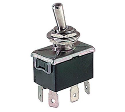 Deviatore 2 scambi 3 posizioni 10A - 250V / 15A - 125V