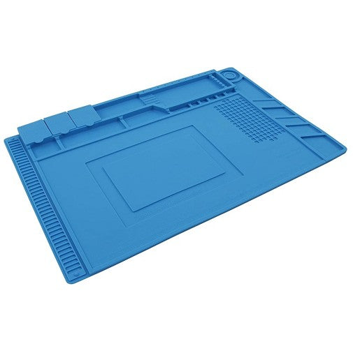 Tappetino per saldatura ESD in silicone McPower LM-16 misura 45 x 30 cm, resistente al calore, antistatico