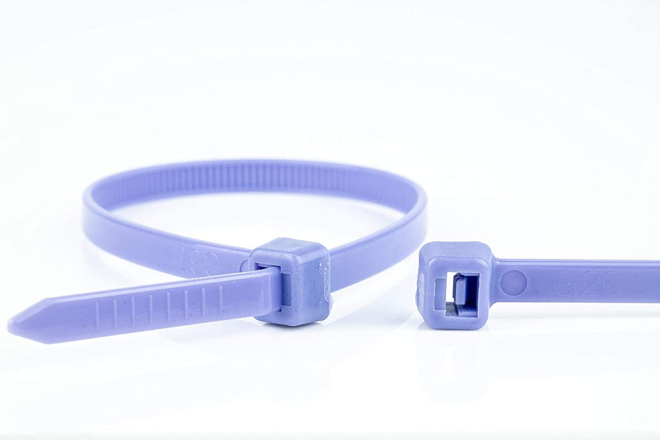 Fascette in nylon 200 X 3,6 viola confezione 100 pezzi