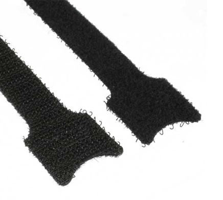 Fascette con chiusura a strappo 12 X 125 mm nere confezione 10 pz