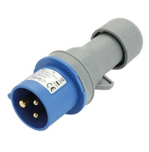 Spina mobile industriale 16A 2P+T 230-250V IP44