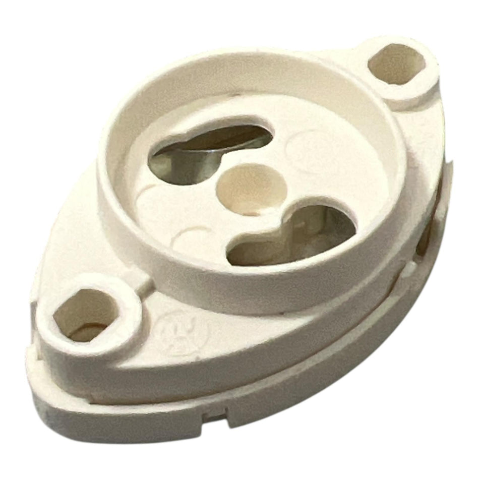 Portastarter ad innesto rapido con asole per lampade fluorescenti bianco