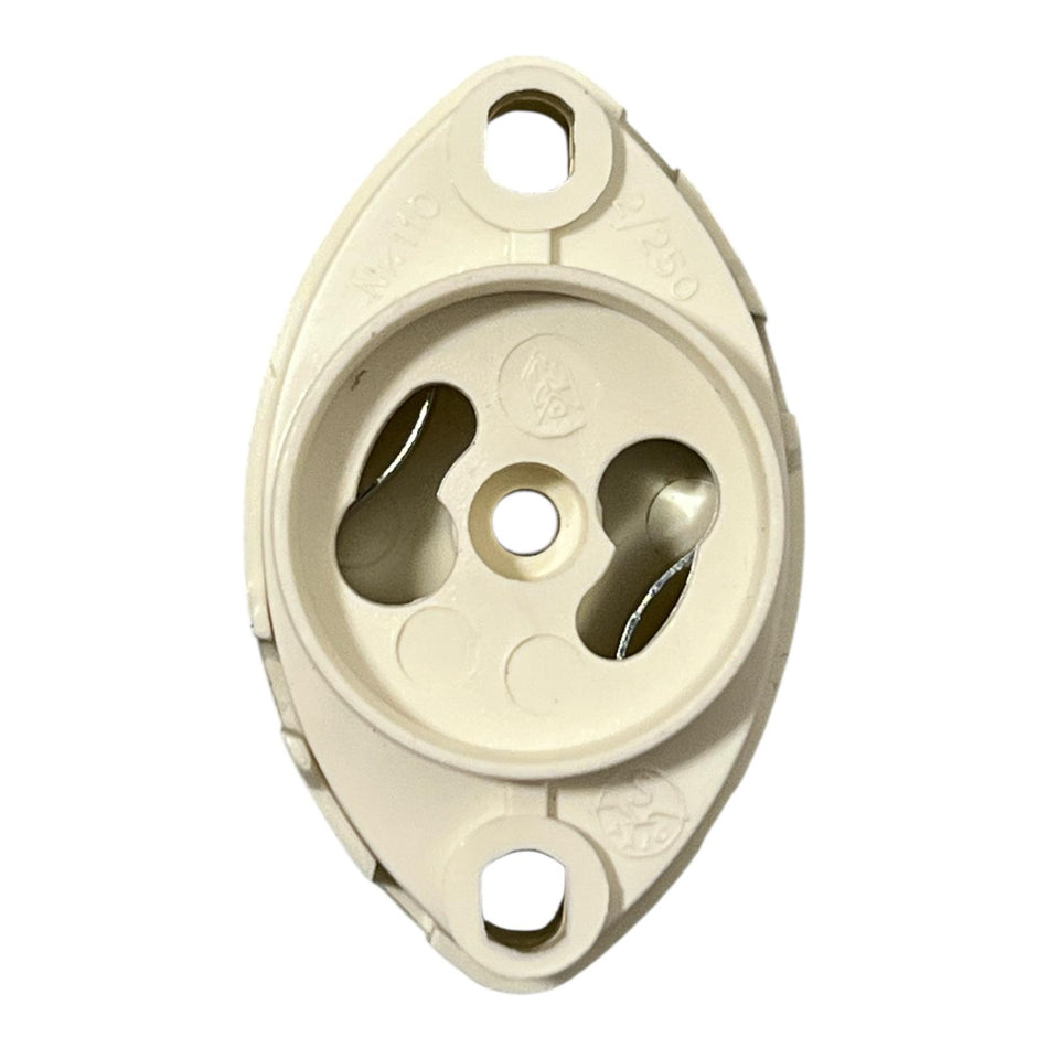 Portastarter ad innesto rapido con asole per lampade fluorescenti bianco