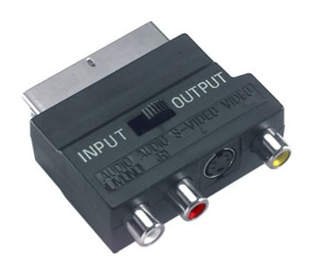 Adattatore Scart  rca - A/V con commutatore IN/OUT