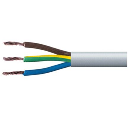 Cavo antifiamma tripolare 3 X 1,5 FROR 450/750V grigio