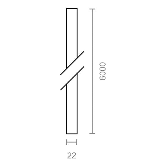 Cintino per tapparelle PR26 grigio/bianco 22 mm x 6 metri