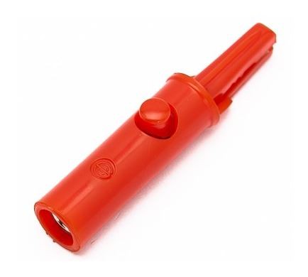 Coccodrillo completamente isolato lunghezza 52 mm rosso