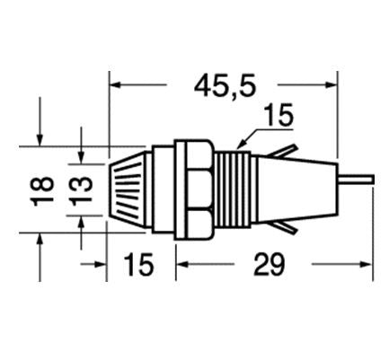 Portafusibile da pannello per fusibili 6,3x32