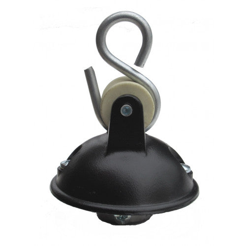 Gancio a carrucola ad ombrello isolato con foro filettato 3/8" gas