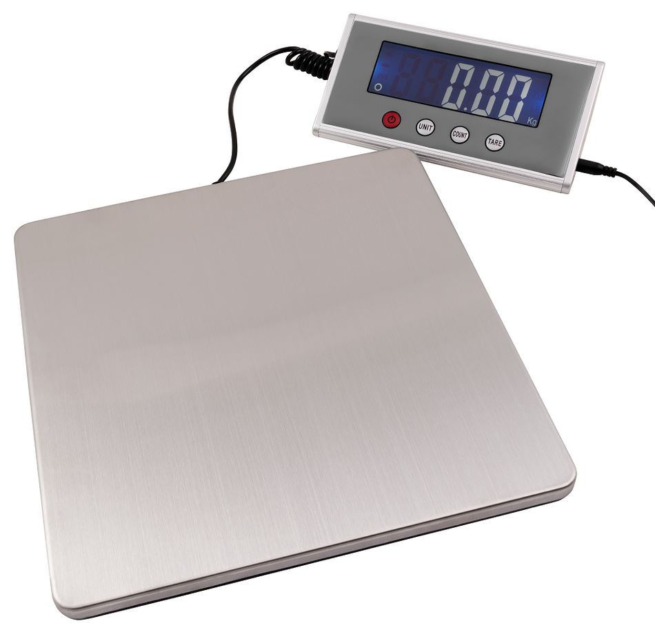 Bilancia per pacchi McPower PW-200 200 g - 200 Kg piatto inox 27X27 cm