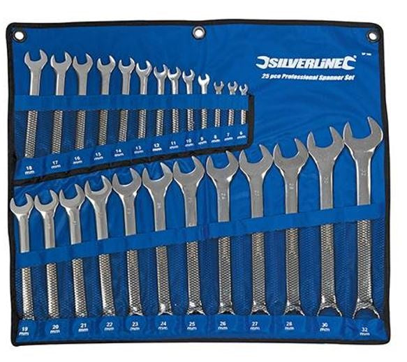 Set chiavi combinate 25 pezzi SILVERLINE SP100