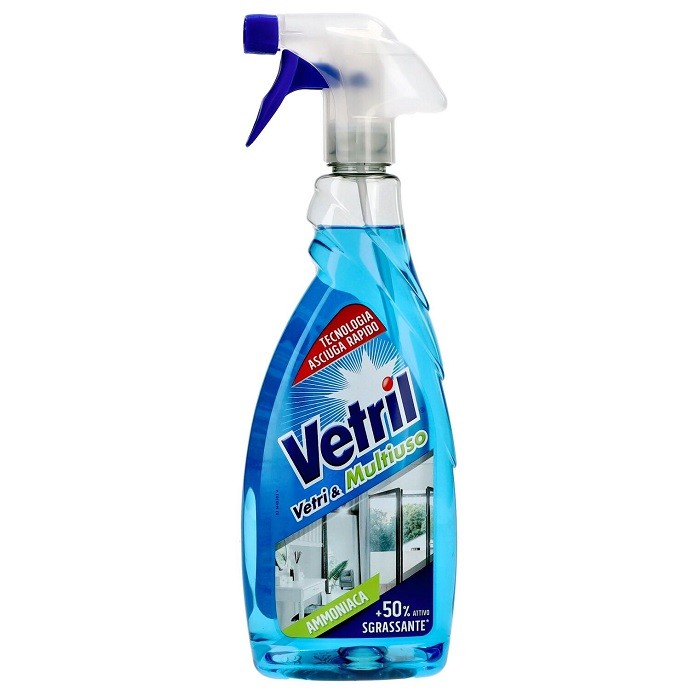 Vetril ammoniaca vetri e multiuso  650 ml