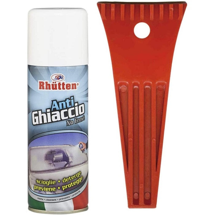 Kit sciogli ghiaccio spray 200 ml + raschietto