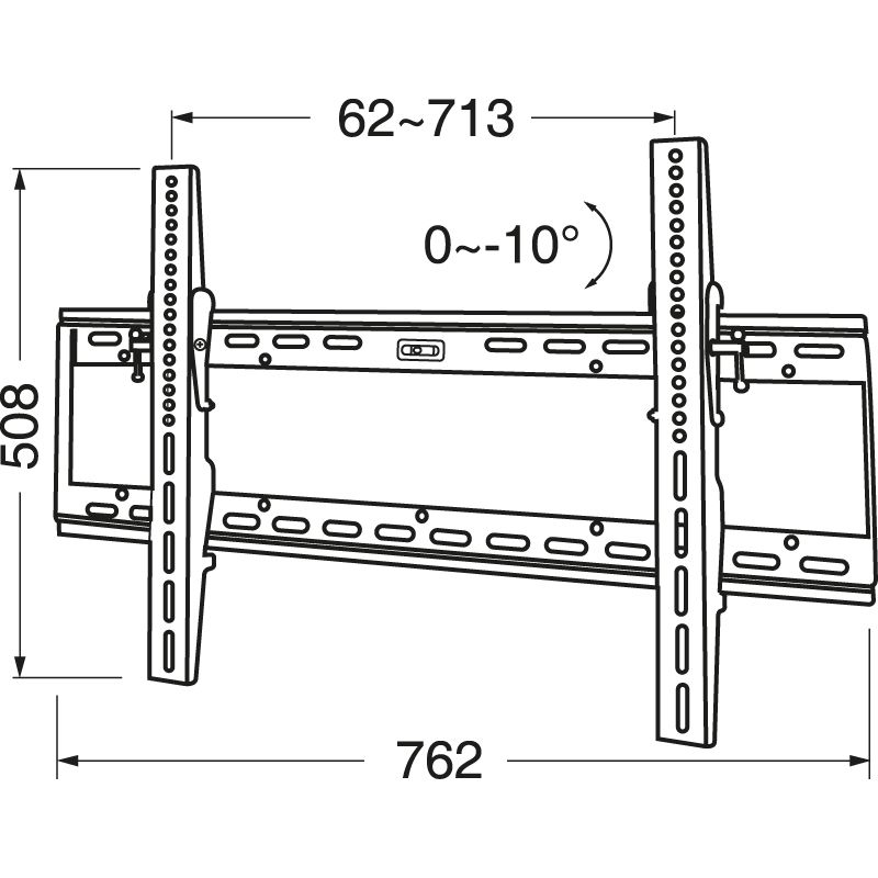 Supporto da muro regolabile per  TV Led/LCD/Plasma 75 Kg 30" - 64"
